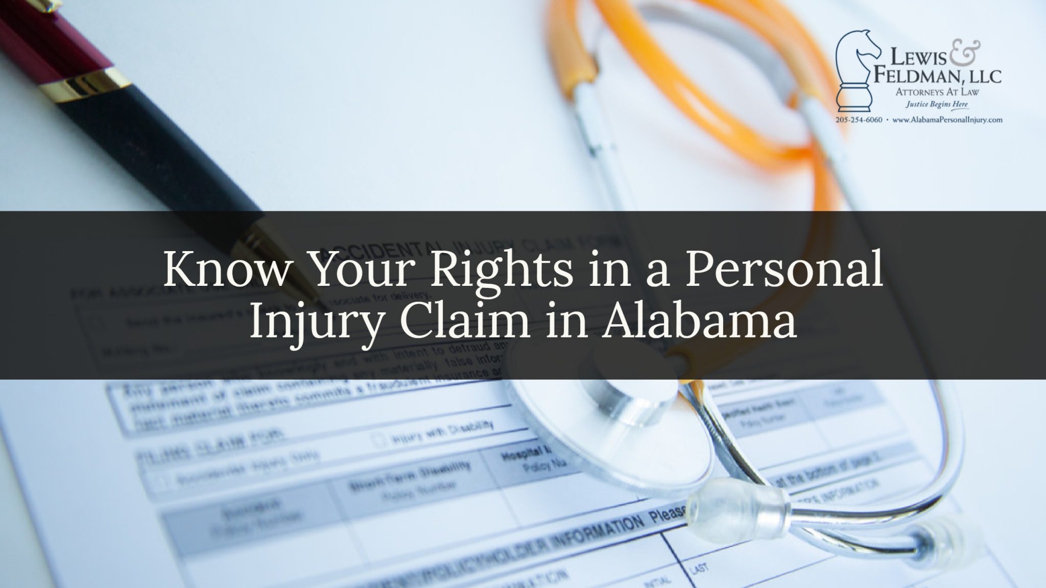 Know Your Rights in a Personal Injury Claim in Alabama
